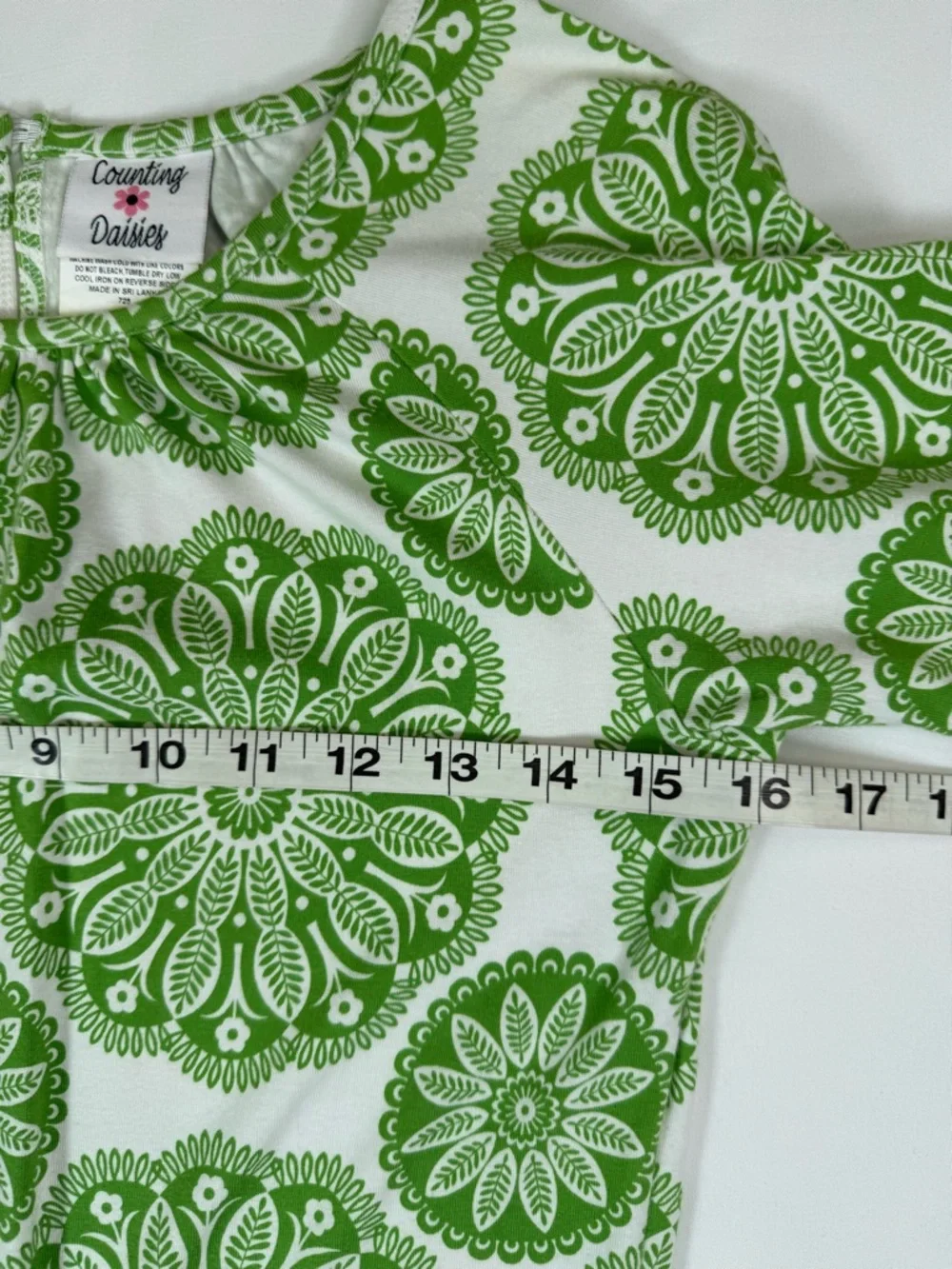 COUNTING DAISIES Girls Dress 16 Christmas Cottagecore Preppy Bow Ruffle‎ Floral